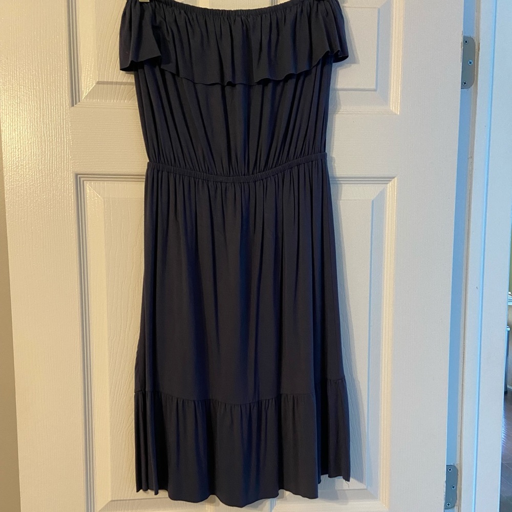 Merona Strapless Blue Dress Size S